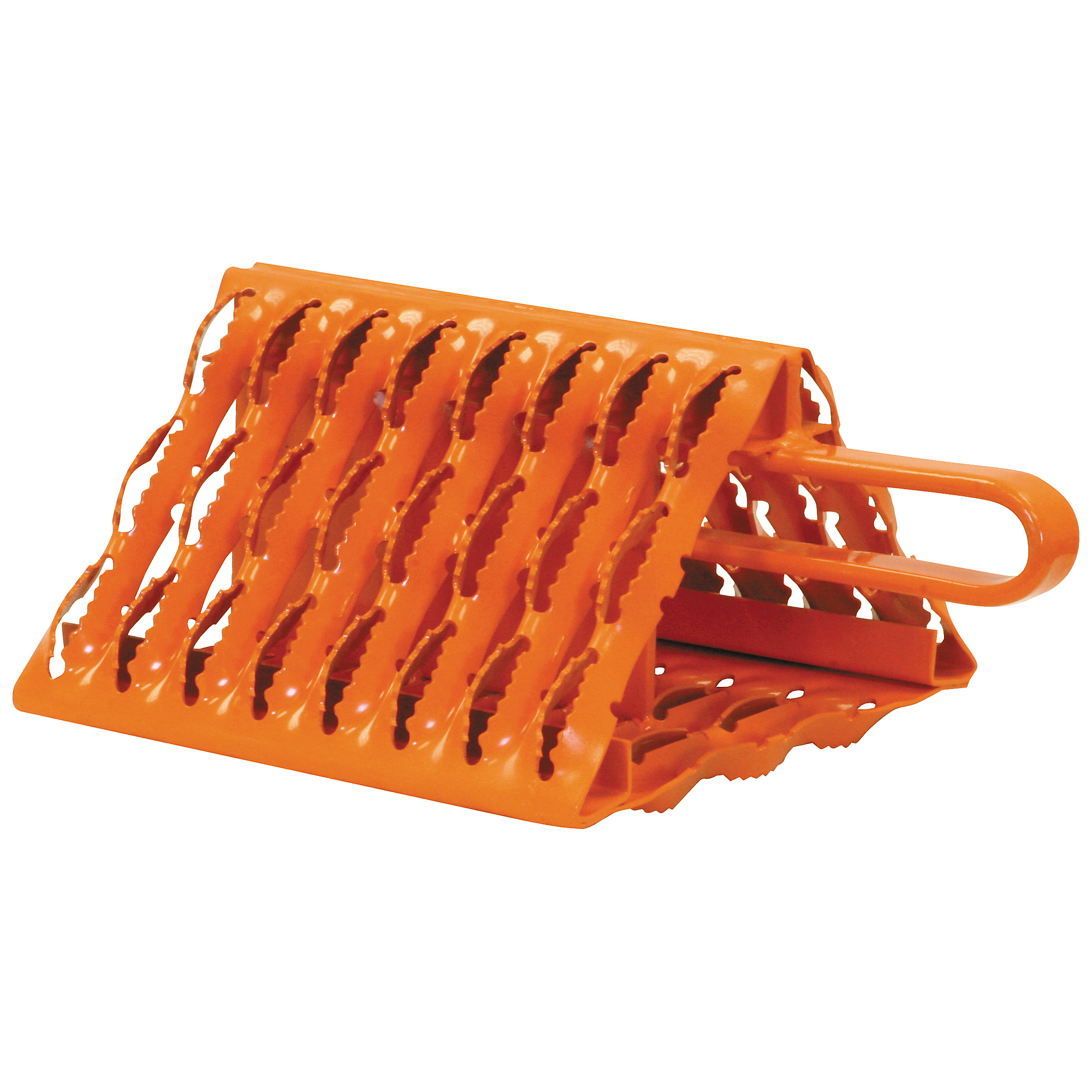 Buyers Products, Orange Powder Coated Galvanized Wheel Chock, Working Width 13.12 in, Height 9.28 in, Included (qty.) 1 Model# WC091061